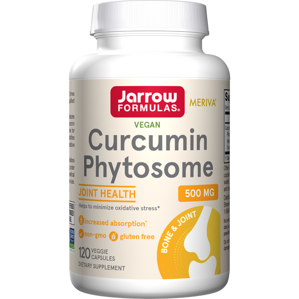 Jarrow Formulas Curcumin Phytosome Veggie Capsules, 120ct Bottle