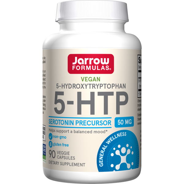 Jarrow Formulas Five (5)-HTP 50 mg, 90 Veggie Capsules Bottle