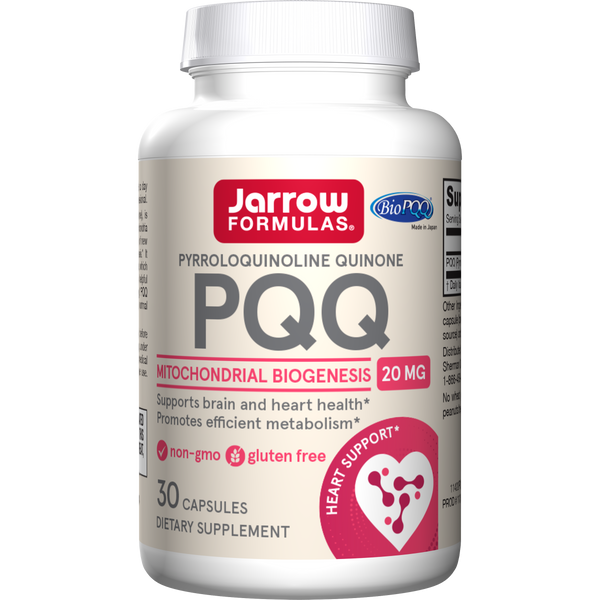 Jarrow Formulas PQQ Capsules, 20mg, 30ct Bottle