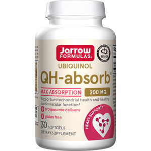 Jarrow Formulas QH-absorb® Softgels, 200mg, 30ct Bottle