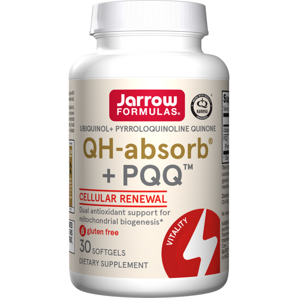 Jarrow Formulas QH-absorb® + PQQ™ Softgels, 30ct Bottle