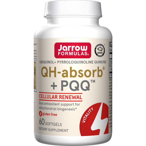 Jarrow Formulas QH-absorb® + PQQ™ Softgels, 60ct Bottle