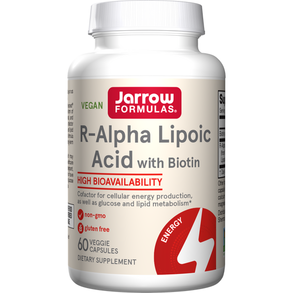 Jarrow Formulas R-Alpha Lipoic Acid, 60 Veggie Capsules Bottle