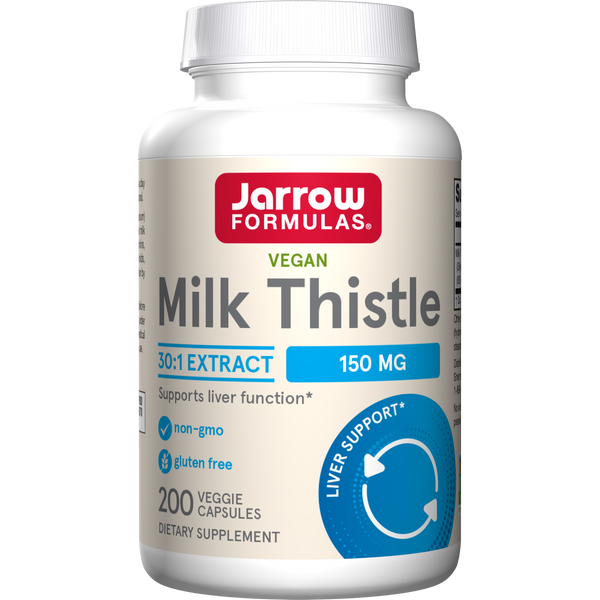 Jarrow Formulas Milk Thistle Silymarin Veggie Capsules, 200ct Bottle