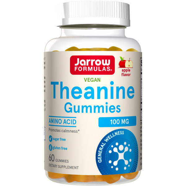     THEGUM  884 × 1688px  Jarrow Formulas Theanine Gummies Apple 100 mg, 60 Gummies Bottle