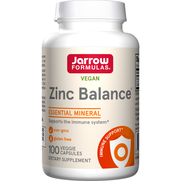 Jarrow Formulas Zinc Balance®, 100 Veggie Capsules Bottle