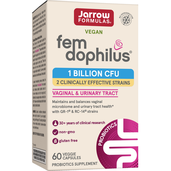 Jarrow Formulas Fem-Dophilus® Veggie Caps, 1 Billion CFU, 60ct Box