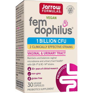 Jarrow Formulas Fem-Dophilus® Veggie Caps, 1 Billion CFU, 30ct Box