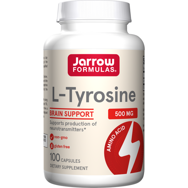 Jarrow Formulas L-Tyrosine 500 mg, 100 Capsules Bottle