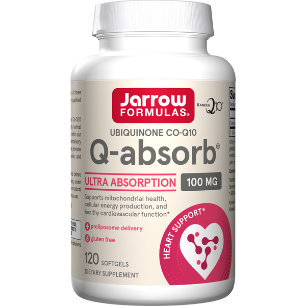Jarrow Formulas Q-absorb® Softgels, 100mg, 120ct Bottle