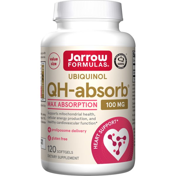Jarrow Formulas QH-absorb® Softgels, 100mg, 120ct Bottle
