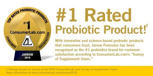 Jarrow Formulas® Chosen as #1 Probiotics Brand for Customer Satisfaction in 2019