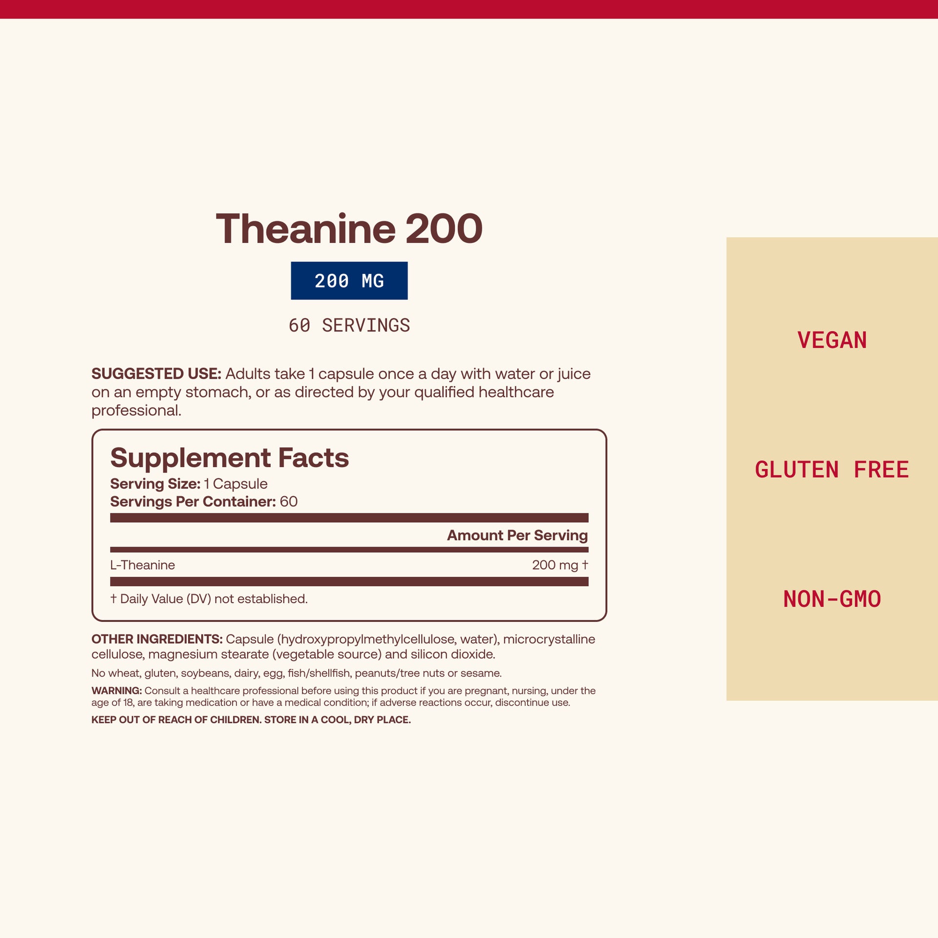 Theanine 200 - 200mg