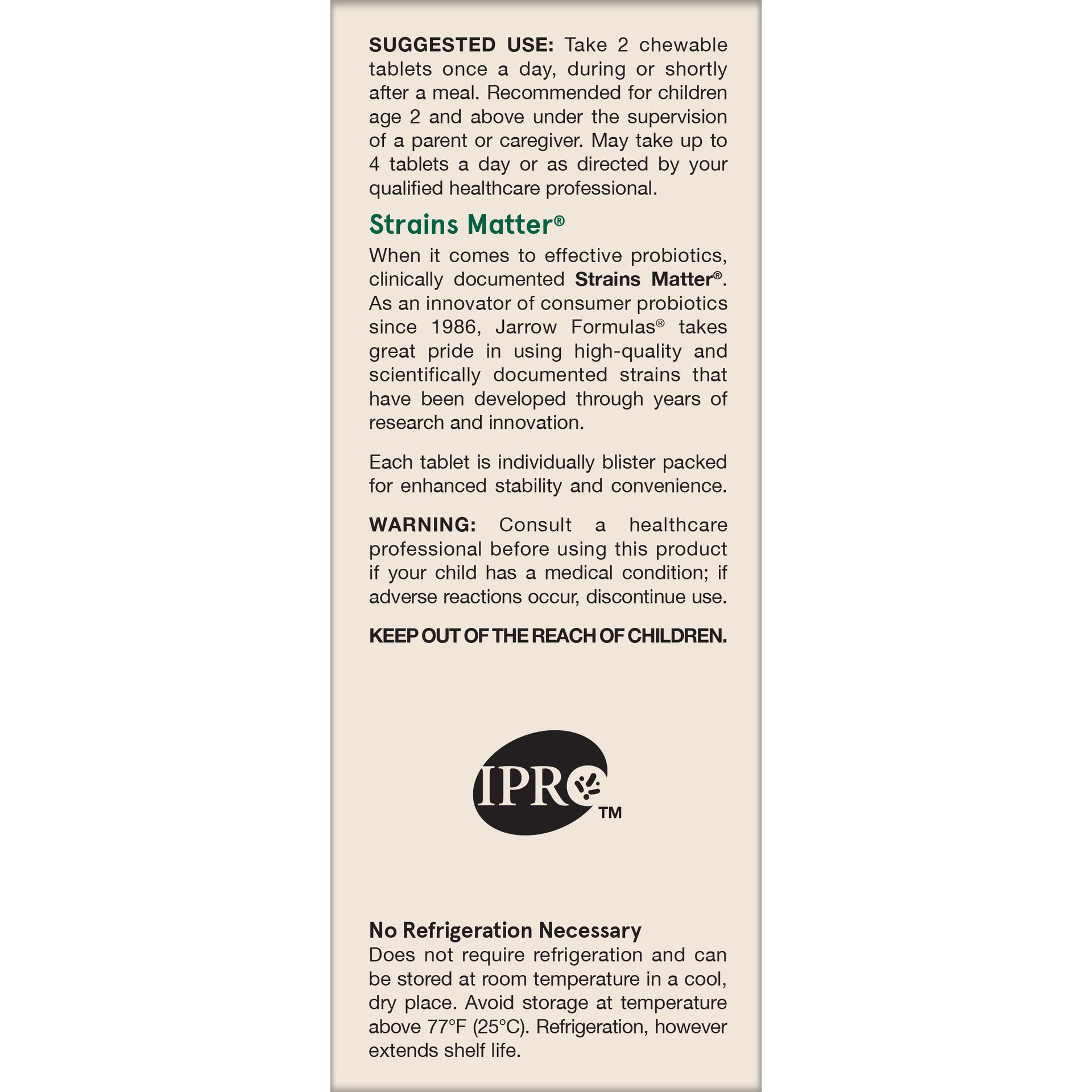 Jarro-Dophilus® Kids Natural Raspberry