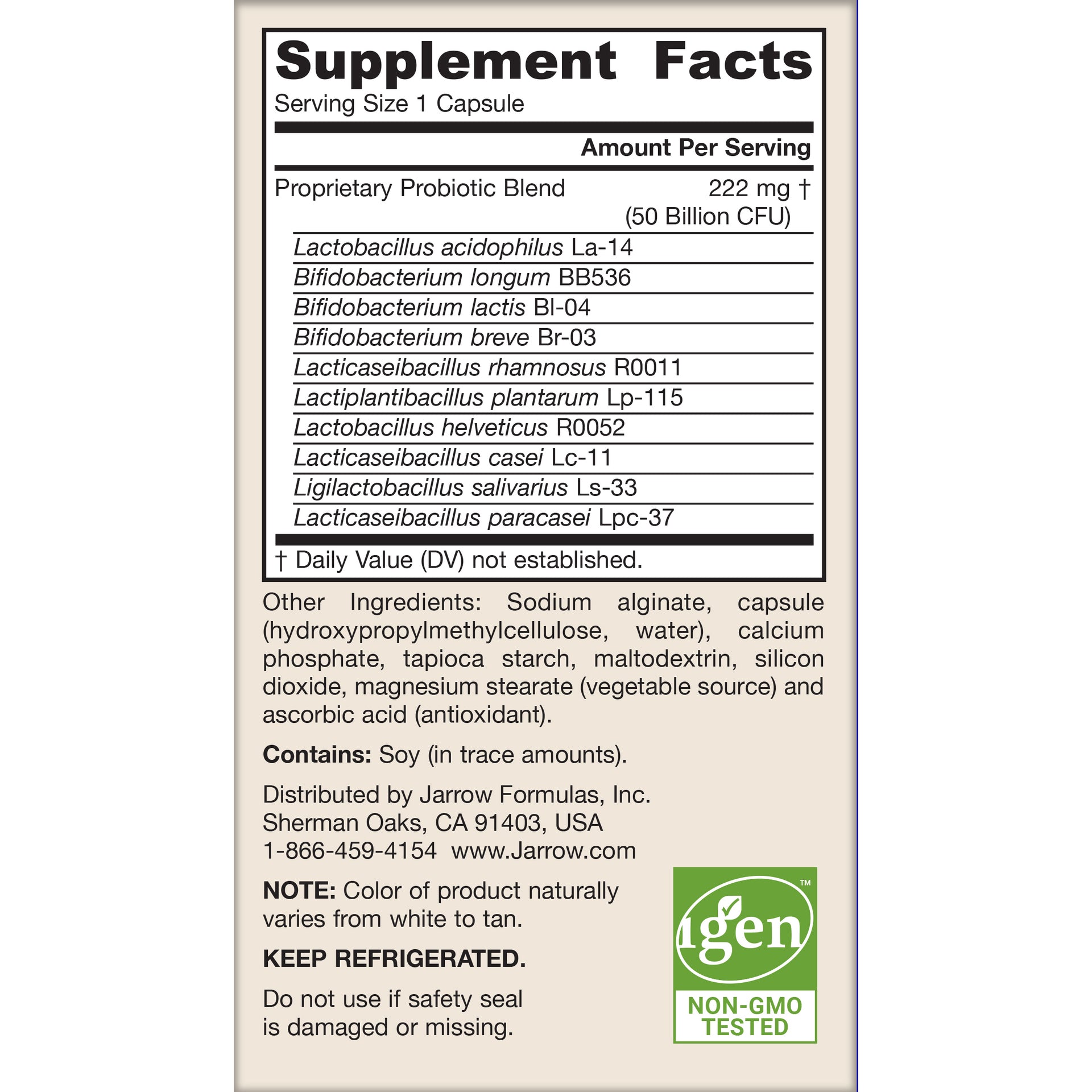 Jarro-Dophilus® Ultra Gut Rescue - 50 Billion CFU (Refrigerated)