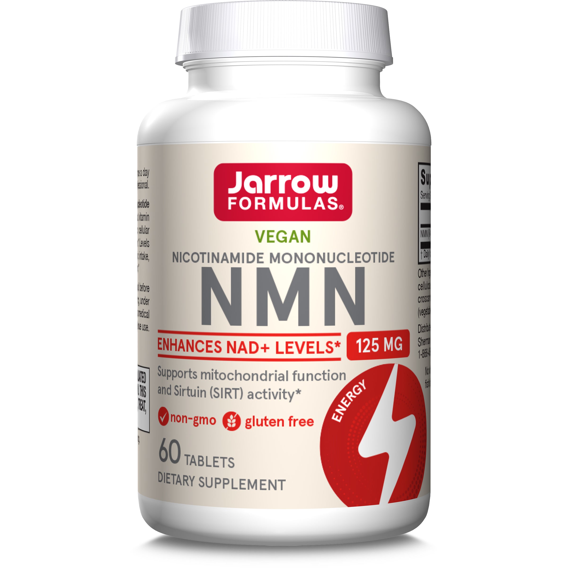 Jarrow Formulas NMNナイアシンアミド60粒入り×4本 NMN 125 mg for NAD+ & Cellular Energy Support | Jarrow Formulas