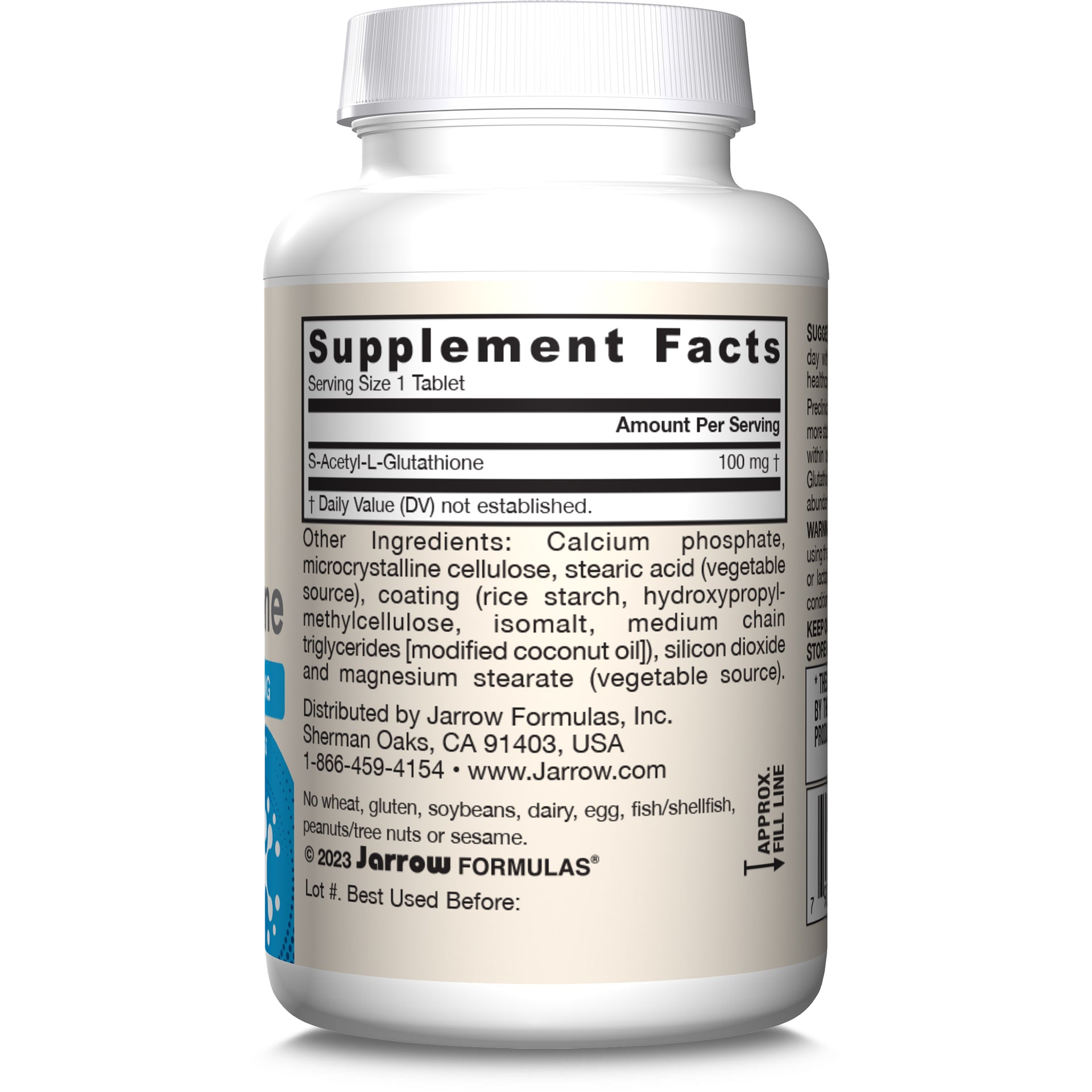 glutathione limit per day S-Acetyl L-Glutathione 100 mg, 60 Tablets