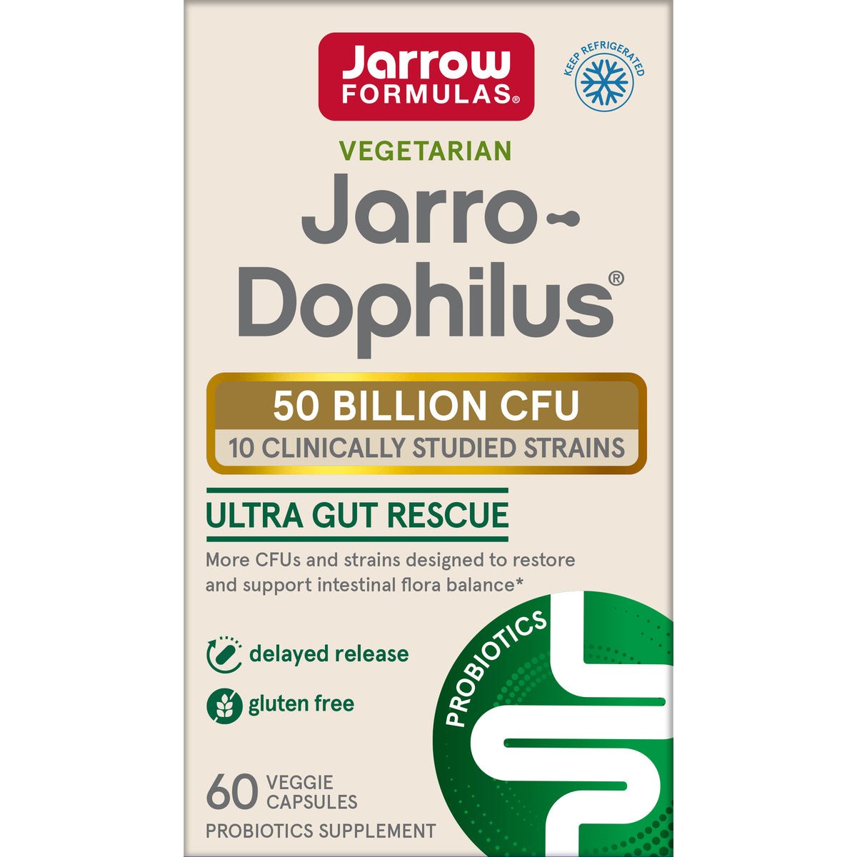Jarro-Dophilus® Ultra Gut Rescue - 50 Billion CFU (Refrigerated)