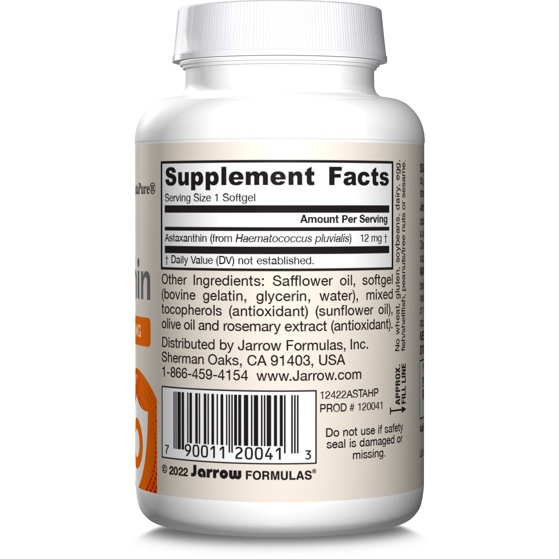 glutathione astaxanthin supplement Astaxanthin 12 mg, Softgels -