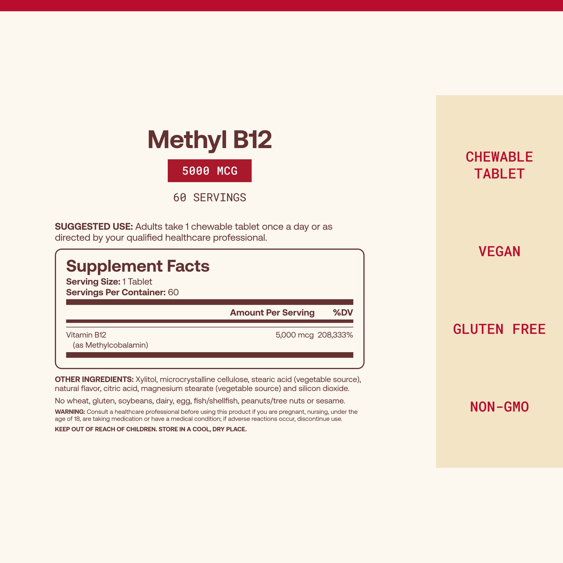 Methyl B-12 Cherry - 5000mcg