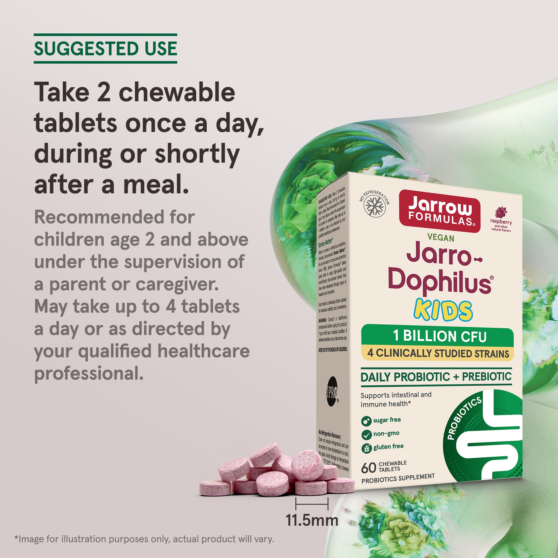 Jarro-Dophilus® Kids Natural Raspberry