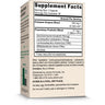 A supplement box shown at a three-quarter angle, displaying the Supplement Facts label on the front and side text about the product. The box is off-white with black text and a small green and white Jarrow logo near the bottom left.
