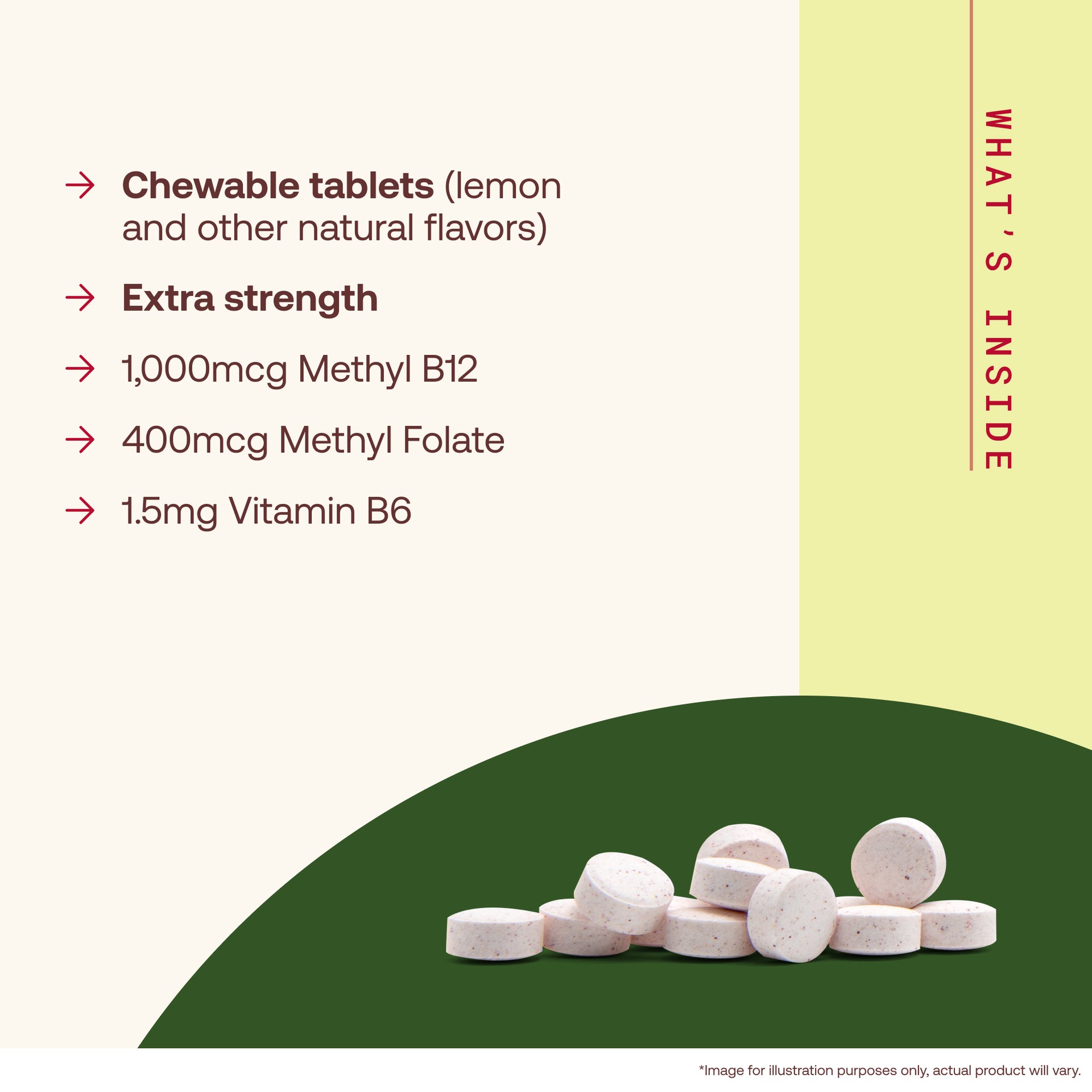 Methyl B-12 & Methyl Folate Lemon
