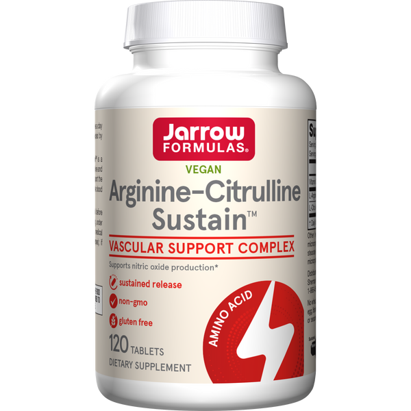 Jarrow Formulas Arginine-Citrulline Sustain™ , 120 Tablets Bottle