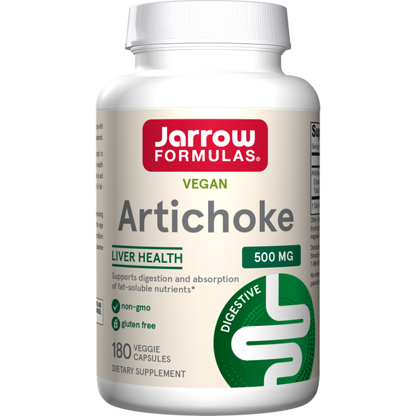Jarrow Formulas Artichoke 500 mg, 180 Veggie Caps Bottle