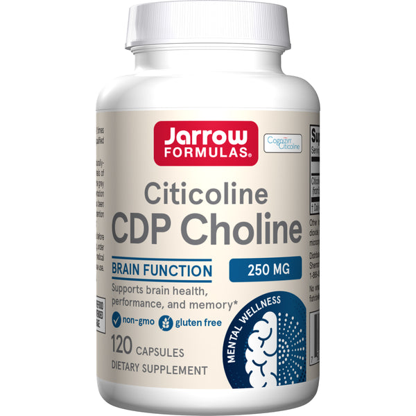 Jarrow Formulas Citicoline (CDP Choline) 250mg, Capsules 120ct Bottle