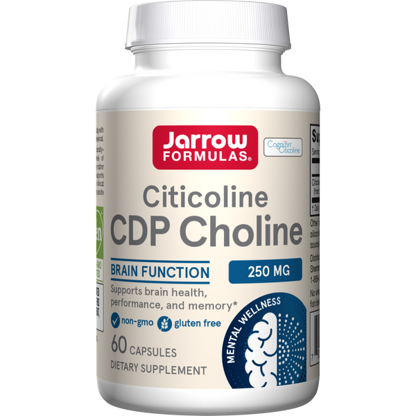 Jarrow Formulas Citicoline (CDP Choline) 250mg, Capsules 60ct Bottle