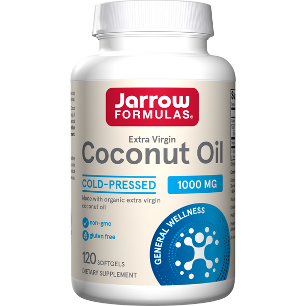 Jarrow Formulas Coconut Oil (Extra Virgin) 1000 mg, 120 Softgels Bottle