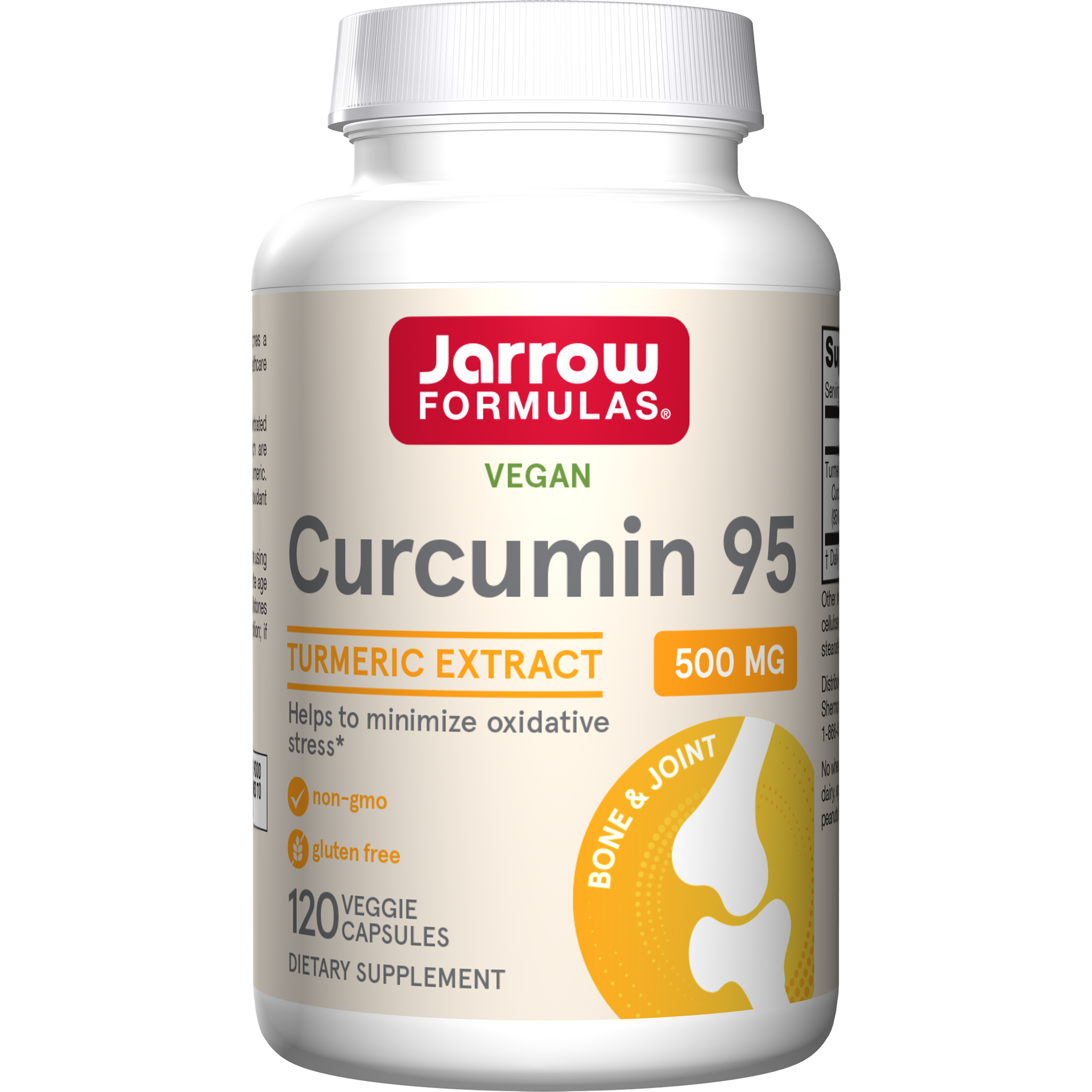 Jarrow Formulas Curcumin 95 Veggie Caps, 120ct Bottle