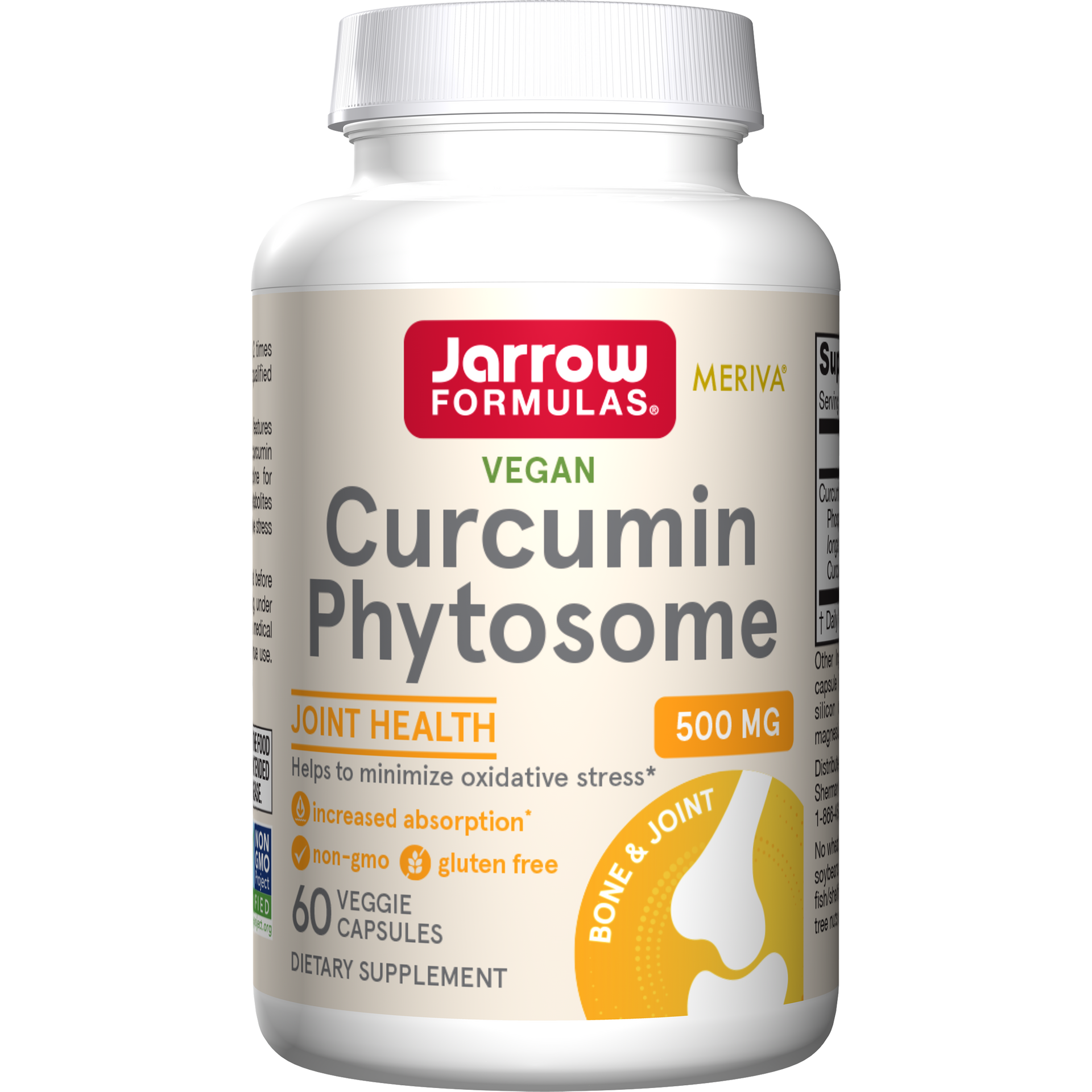 Jarrow Formulas Curcumin Phytosome Veggie Capsules, 60ct Bottle
