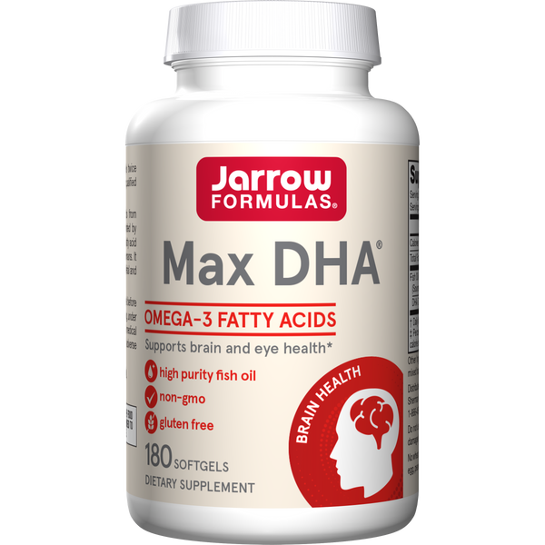 Jarrow Formulas Max DHA®, 180 Softgels Bottle