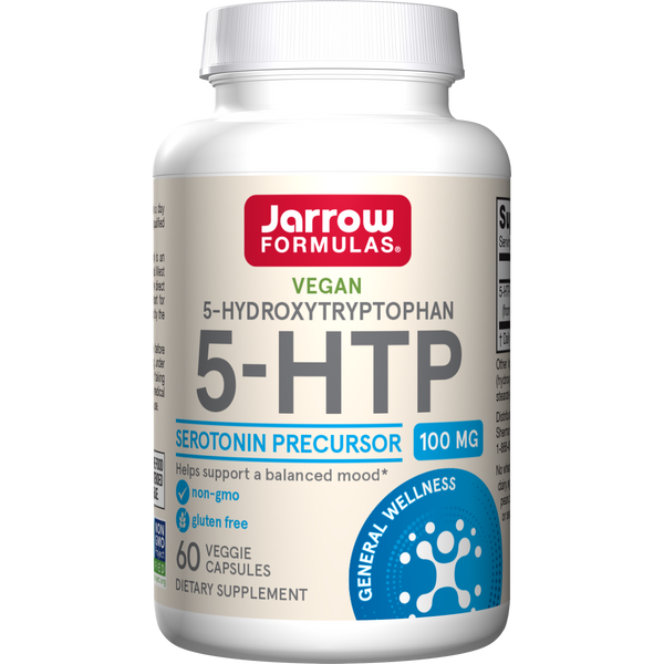 Jarrow Formulas Five (5)-HTP 100 mg, 60 Veggie Capsules Bottle