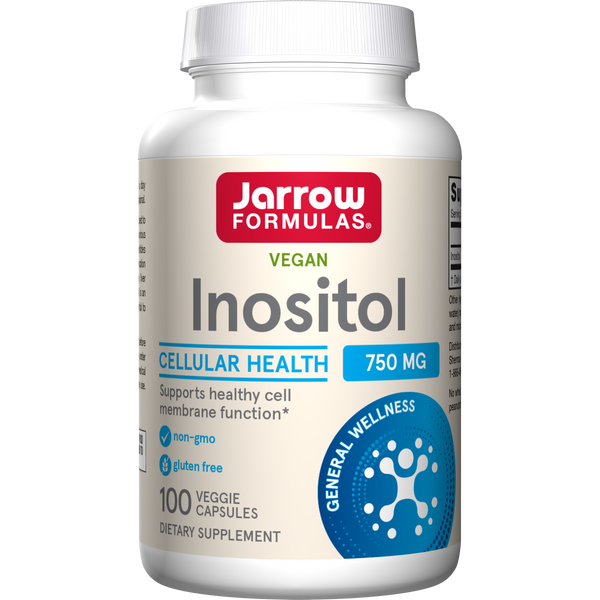 Jarrow Formulas Inositol 750 mg, 100 Veggie Capsules Bottle