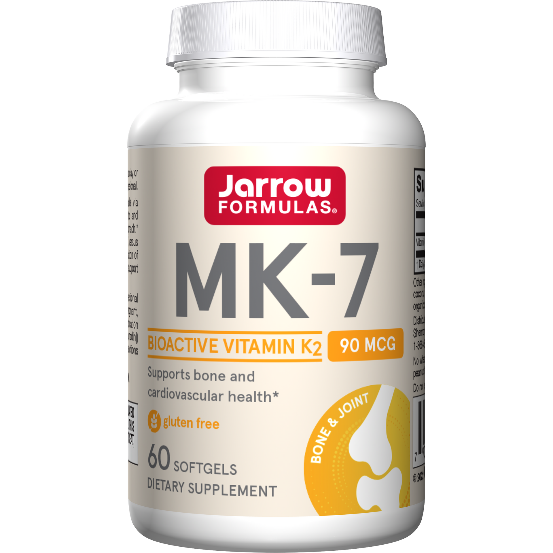 Jarrow Formulas MK-7 90 mcg, 60 Softgels Bottle