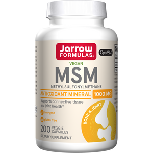 Jarrow Formulas MSM Veggie Capsules, 1000mg, 200ct Bottle