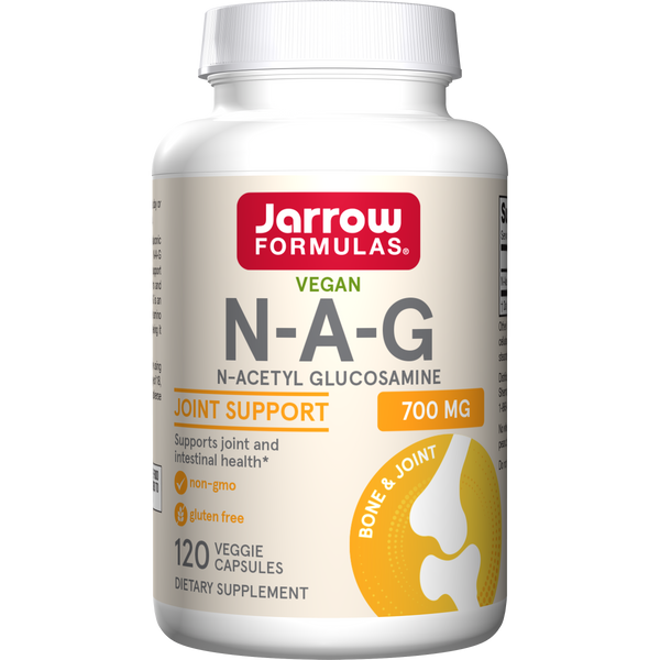Jarrow Formulas N-A-G 700 mg, 120 Veggie Capsules Bottle
