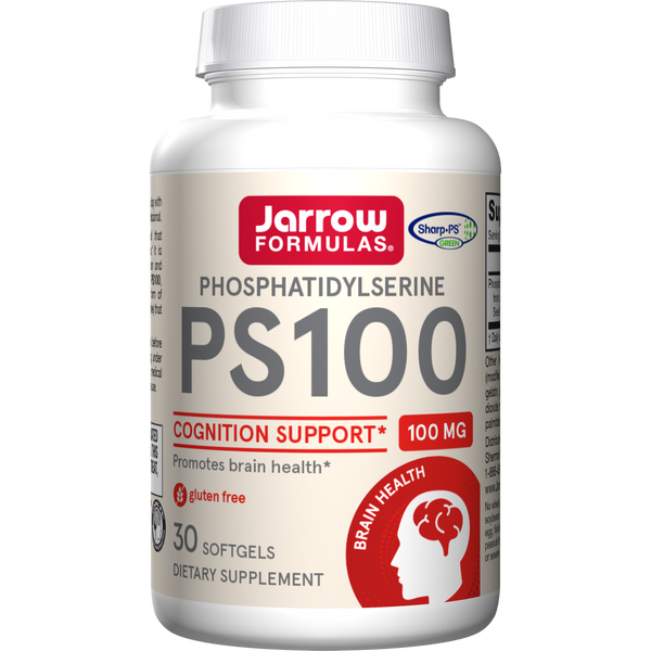 Jarrow Formulas PS 100 Softgels, 100mg, 30ct Bottle