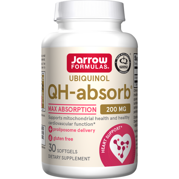 Jarrow Formulas QH-absorb® Softgels, 200mg, 30ct Bottle
