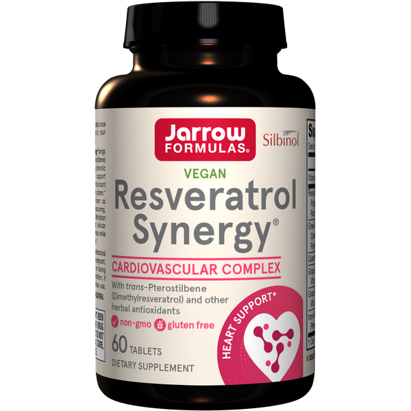 Jarrow Formulas Resveratrol Synergy® 200 mg, 60 Tablets Bottle