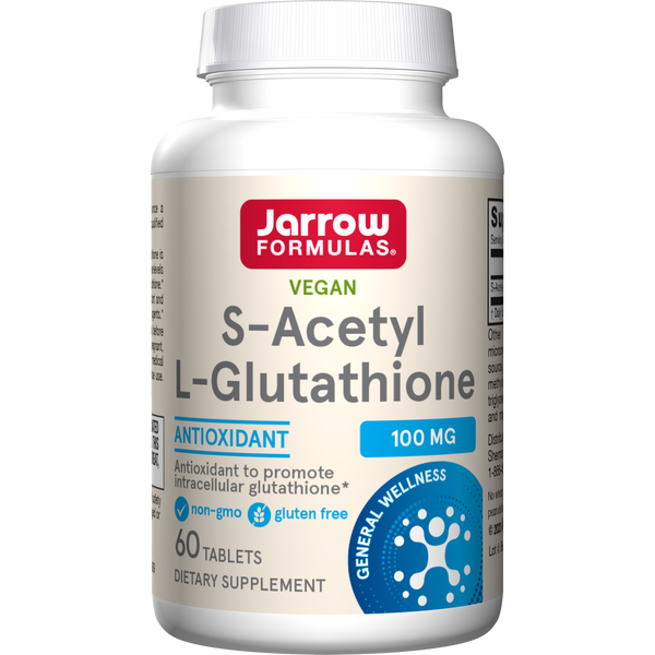 S-Acetyl L-Glutathione 100 mg, 60 Tablets - Jarrow Formulas S-Acetyl L-Glutathione 100 mg, 60 Tablets - Jarrow Formulas