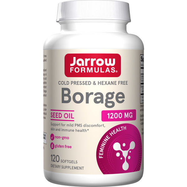 Jarrow Formulas Borage 1200 mg, 120 Softgels Bottle