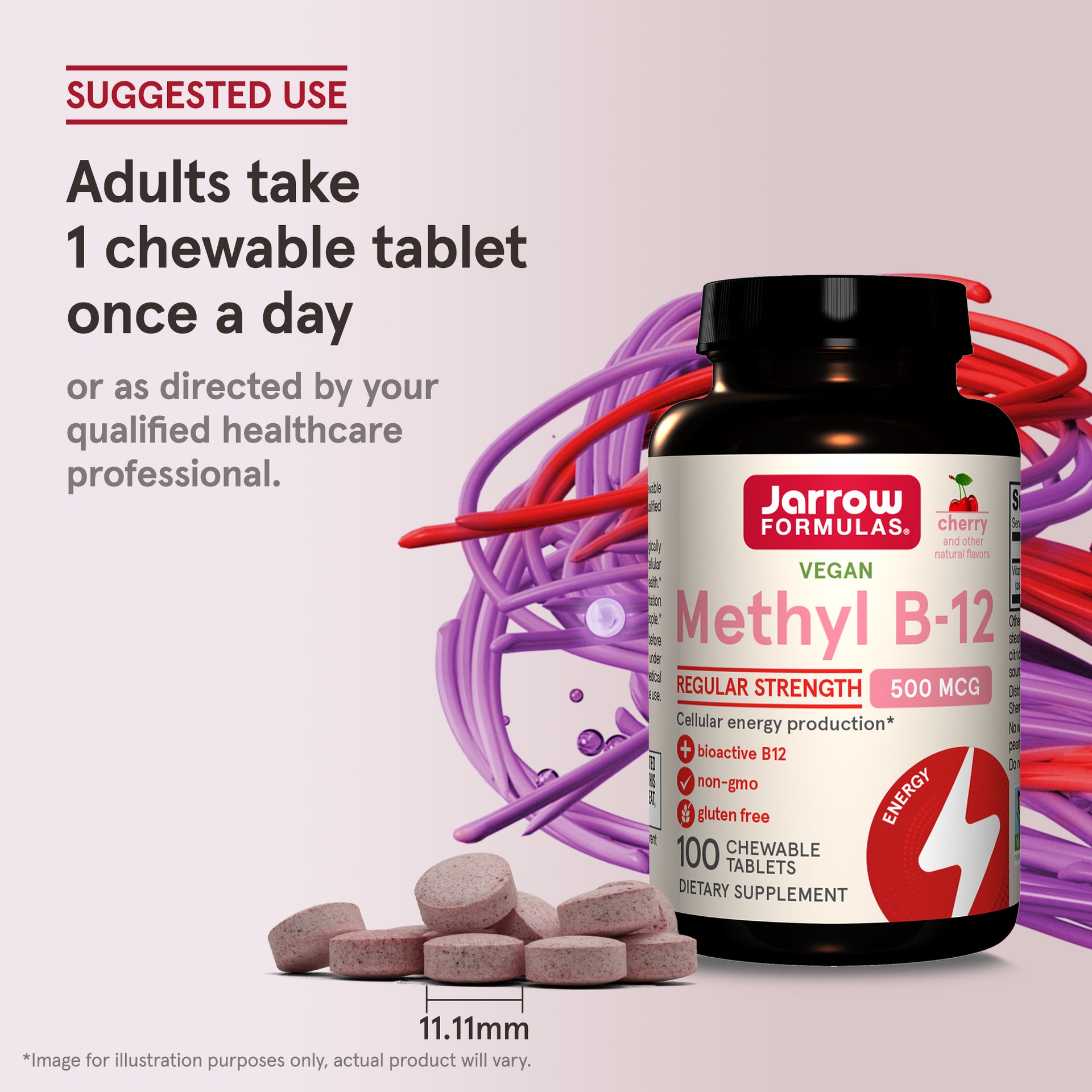 Methyl B-12 Cherry - 500mcg (2-Pack)