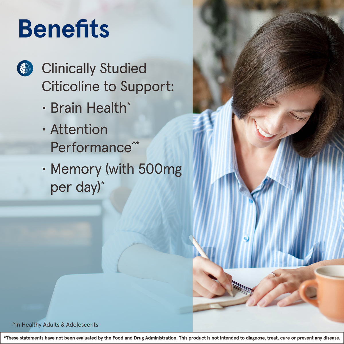 Citicoline (CDP Choline) 250 mg for Brain Health | Jarrow Formulas