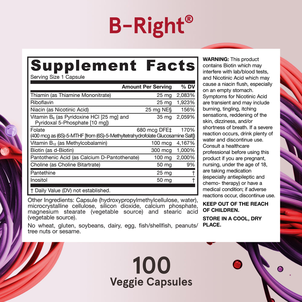 B-Right® B-Complex for Energy & Stress | Jarrow Formulas