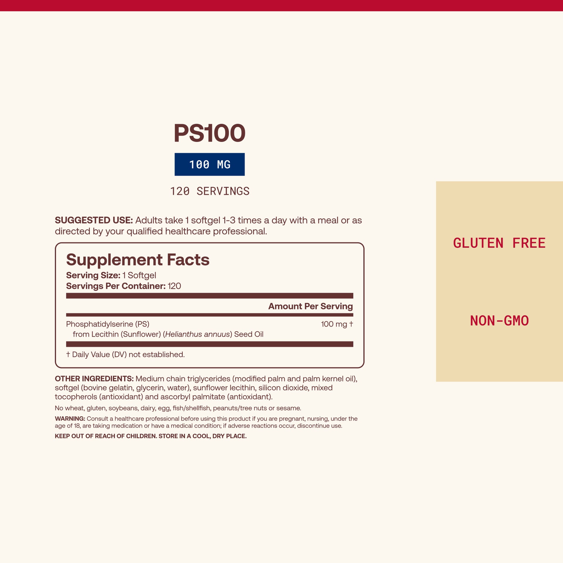 PS 100 - 100mg Softgels