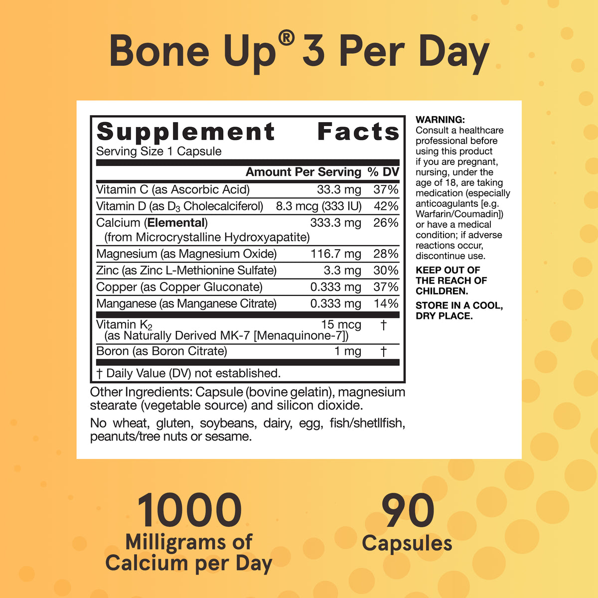 BoneUp® Three Per Day Capsules | Jarrow Formulas